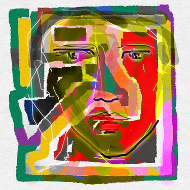 Original Expressionism Portrait Mixed Media by Pablo Brito Altamira