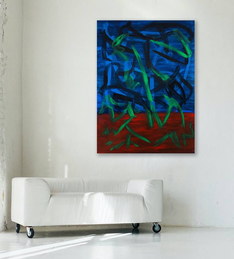 Original Surrealism Abstract Painting by Michael A McCullough