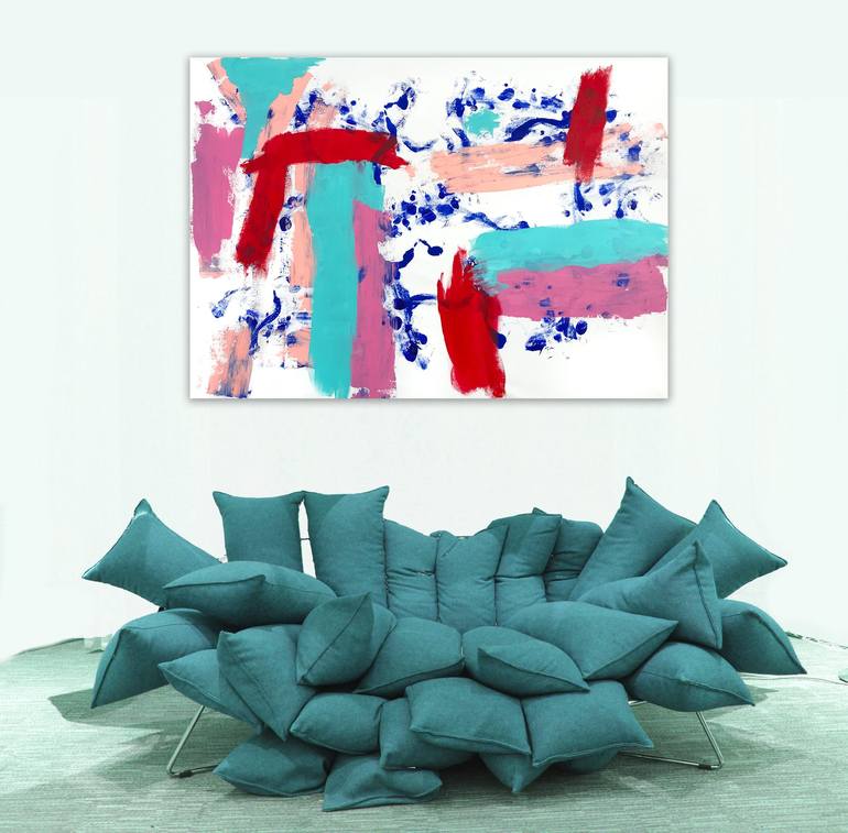 Original Abstract Expressionism Abstract Painting by Michael A Mccullough