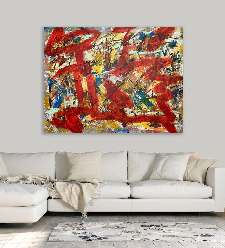 Original Abstract Expressionism Abstract Painting by Michael A McCullough