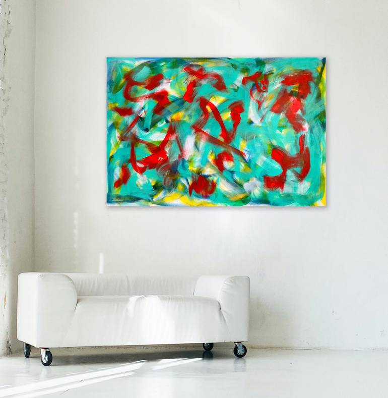 Original Abstract Expressionism Abstract Painting by Michael A McCullough