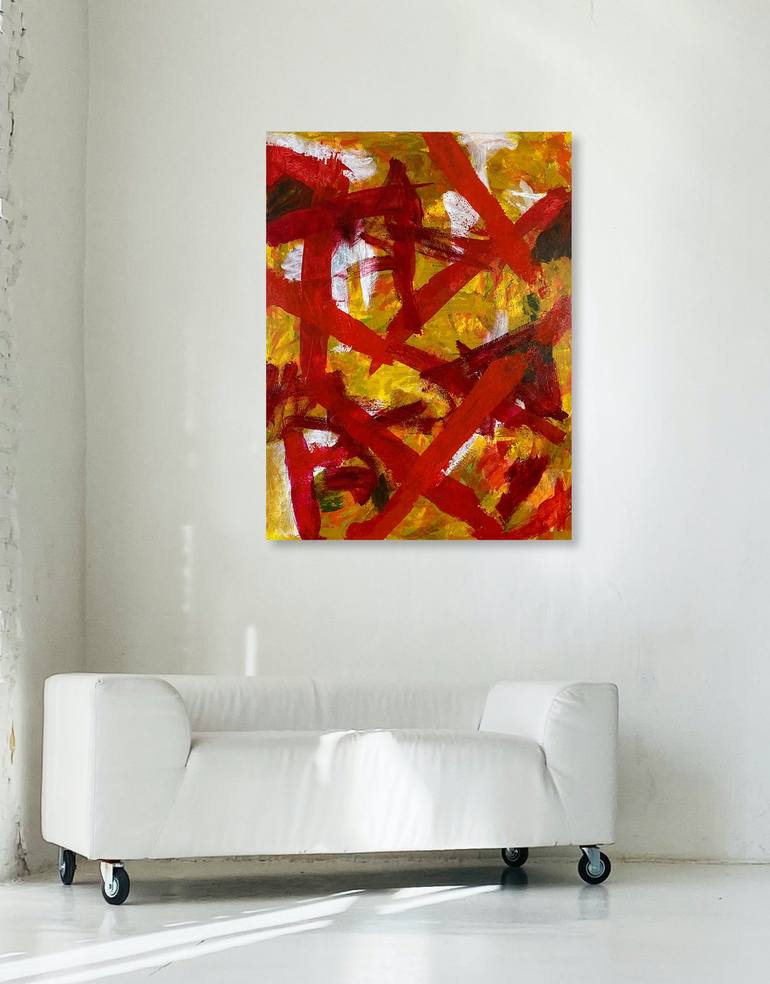 Original Abstract Expressionism Abstract Painting by Michael A McCullough