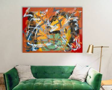 Original Abstract Expressionism Abstract Painting by Michael A McCullough