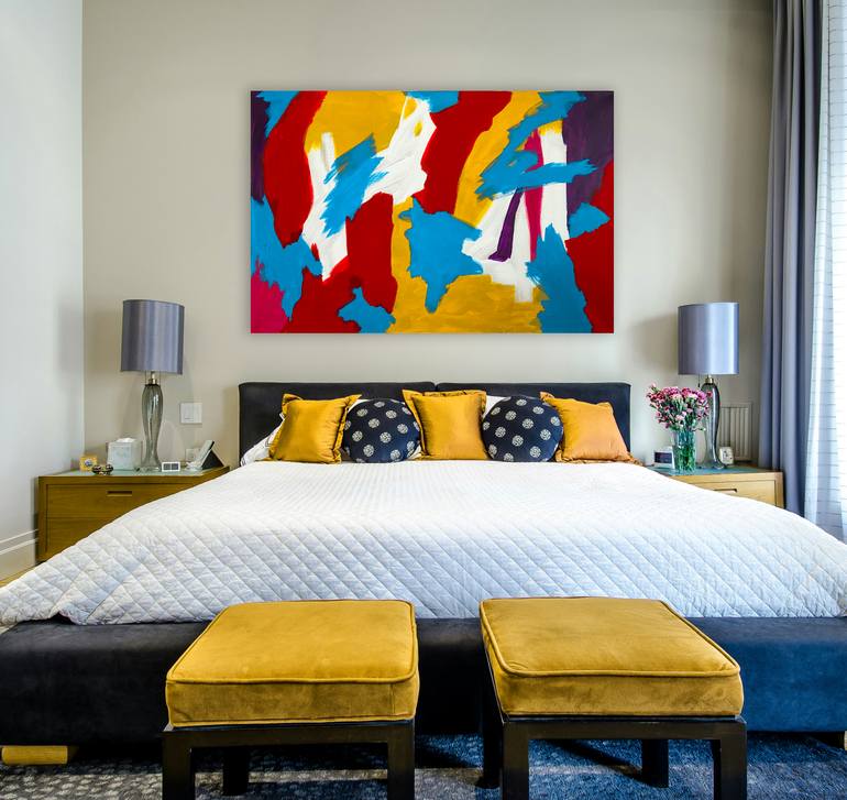 Original Abstract Expressionism Abstract Painting by Michael A Mccullough