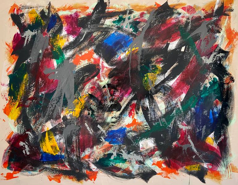 Original Abstract Expressionism Abstract Painting by Michael A Mccullough