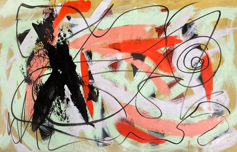 Original Abstract Expressionism Abstract Painting by Michael A Mccullough