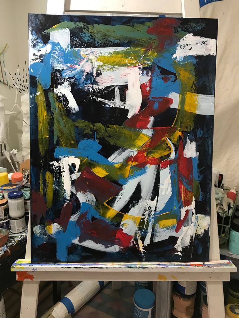 Original Abstract Expressionism Abstract Painting by Michael A Mccullough