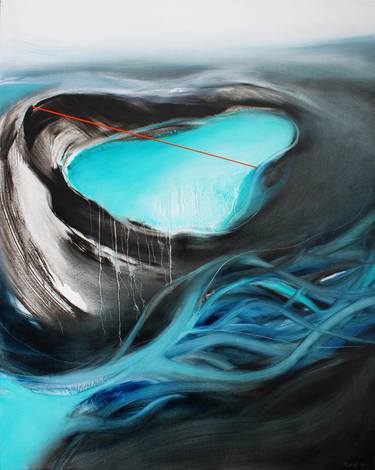 Original Abstract Landscape Paintings by Emma Pesti