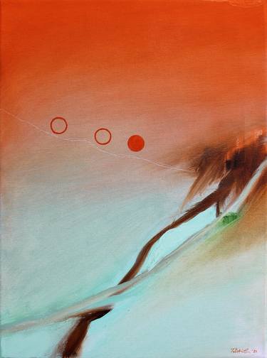 Original Abstract Landscape Painting by Emma Pesti