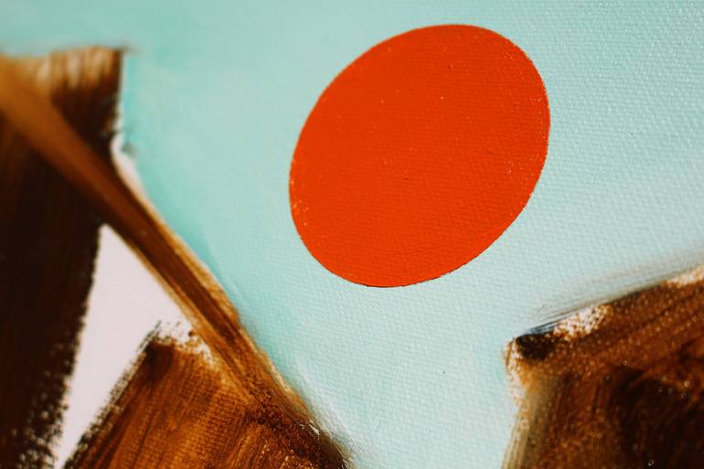 Original Abstract Cities Painting by Emma Pesti