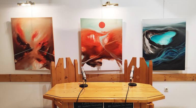 Original Abstract Landscape Painting by Emma Pesti
