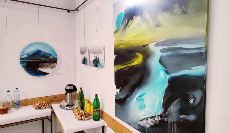 Original Abstract Landscape Painting by Emma Pesti