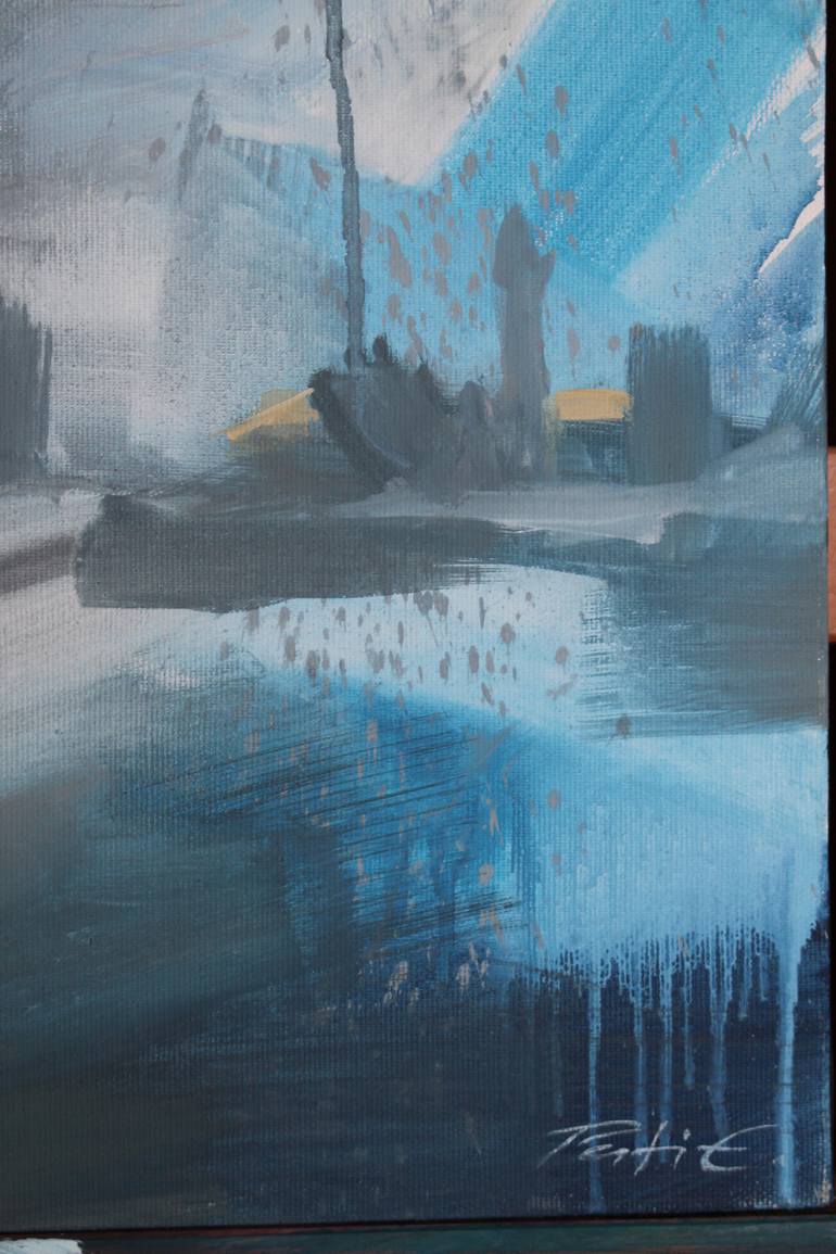 Original Abstract Expressionism Abstract Painting by Emma Pesti