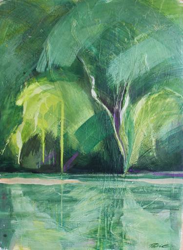 Original Abstract Landscape Paintings by Emma Pesti