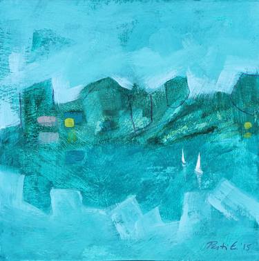 Original Abstract Boat Paintings by Emma Pesti