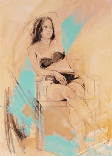 Original Figurative Portrait Drawings by Emma Pesti