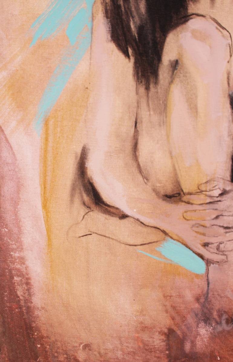 Original Figurative Nude Painting by Emma Pesti