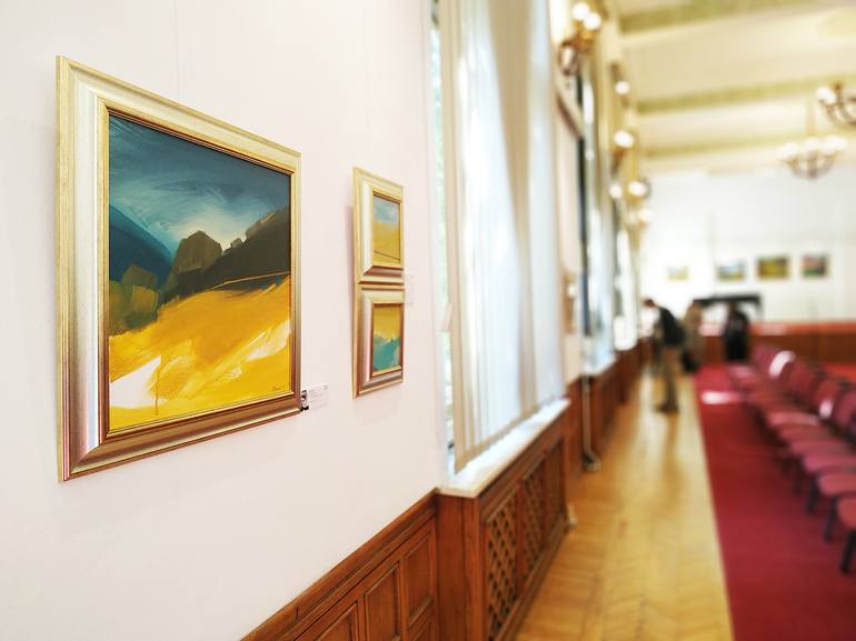 Original Abstract Landscape Painting by Emma Pesti