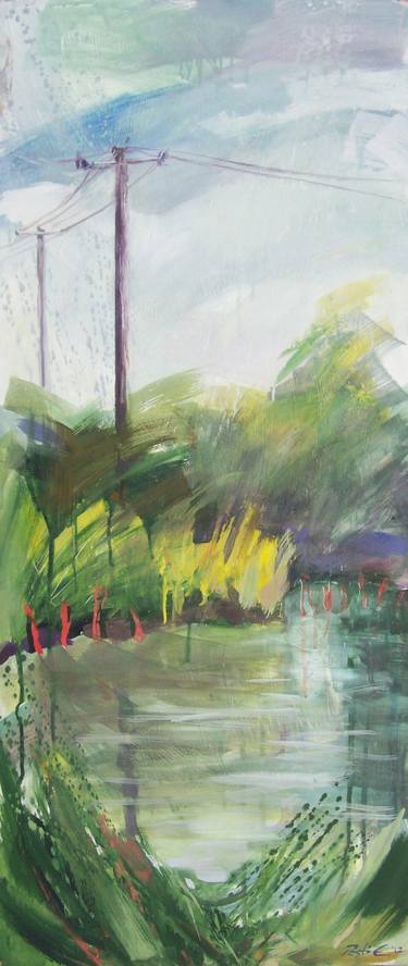 Original Abstract Landscape Paintings by Emma Pesti