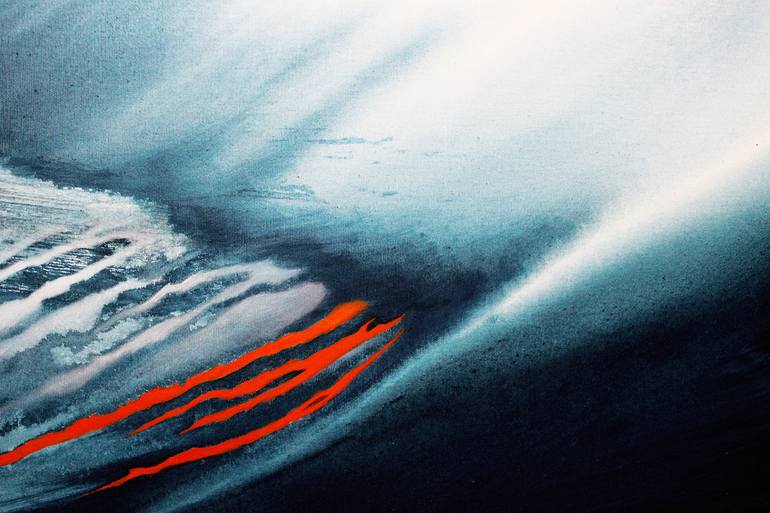 Original Abstract Expressionism Abstract Painting by Emma Pesti