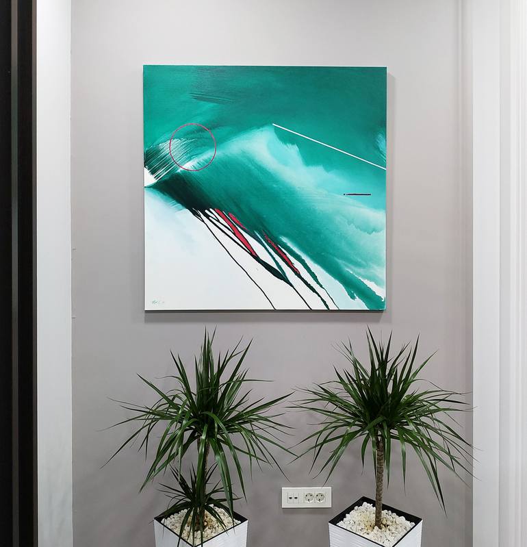 Original Abstract Expressionism Abstract Painting by Emma Pesti
