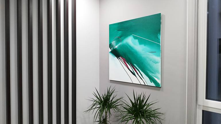 Original Abstract Expressionism Abstract Painting by Emma Pesti