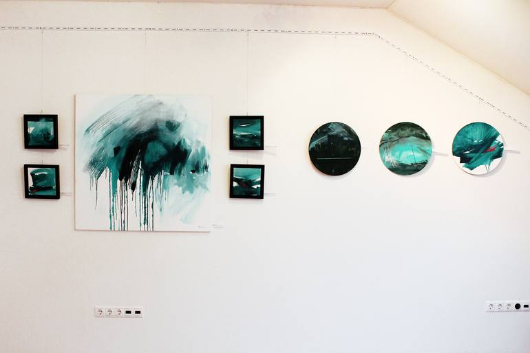 Original Abstract Expressionism Abstract Painting by Emma Pesti
