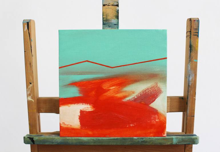 Original Abstract Expressionism Abstract Painting by Emma Pesti