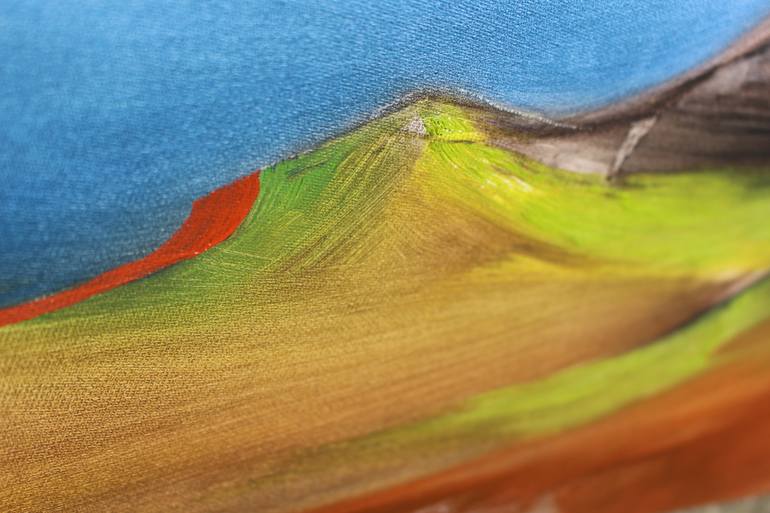 Original Abstract Landscape Painting by Emma Pesti