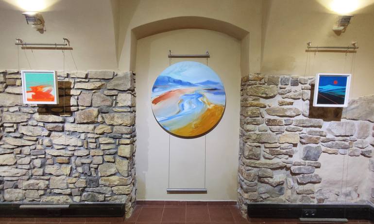 Original Abstract Landscape Painting by Emma Pesti