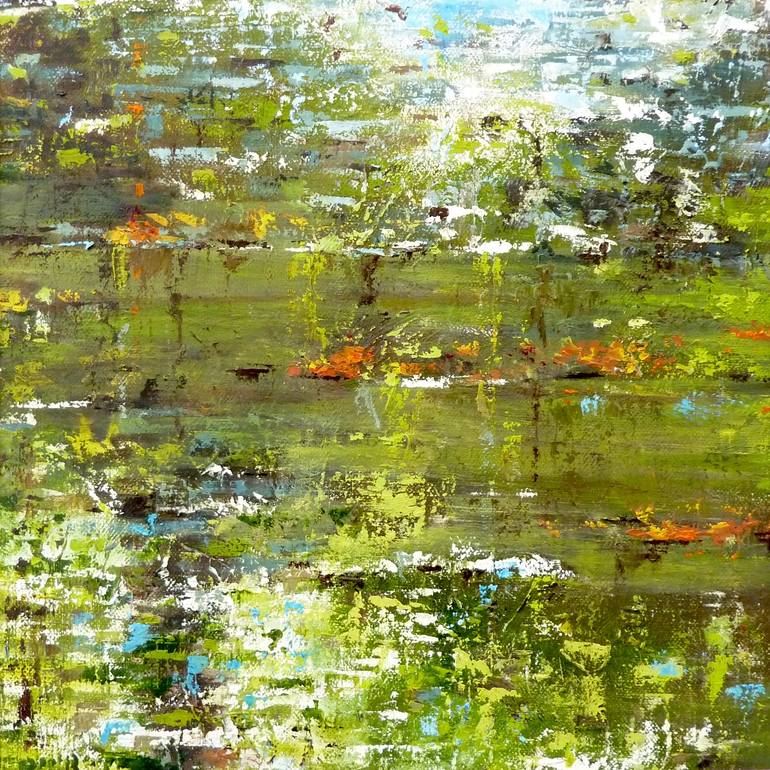 Original Abstract Water Painting by Katie Minoprio