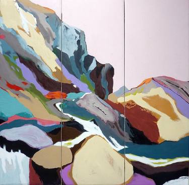 Original Abstract Landscape Paintings by Katie Minoprio