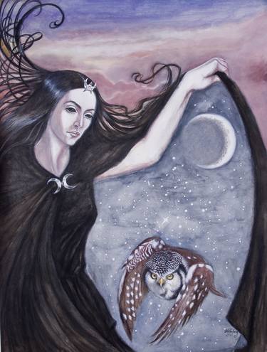 Print of Surrealism Fantasy Paintings by T Aurora Walderhaug