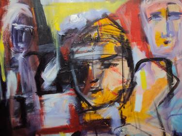 Original Expressionism People Paintings by Ram Mohan