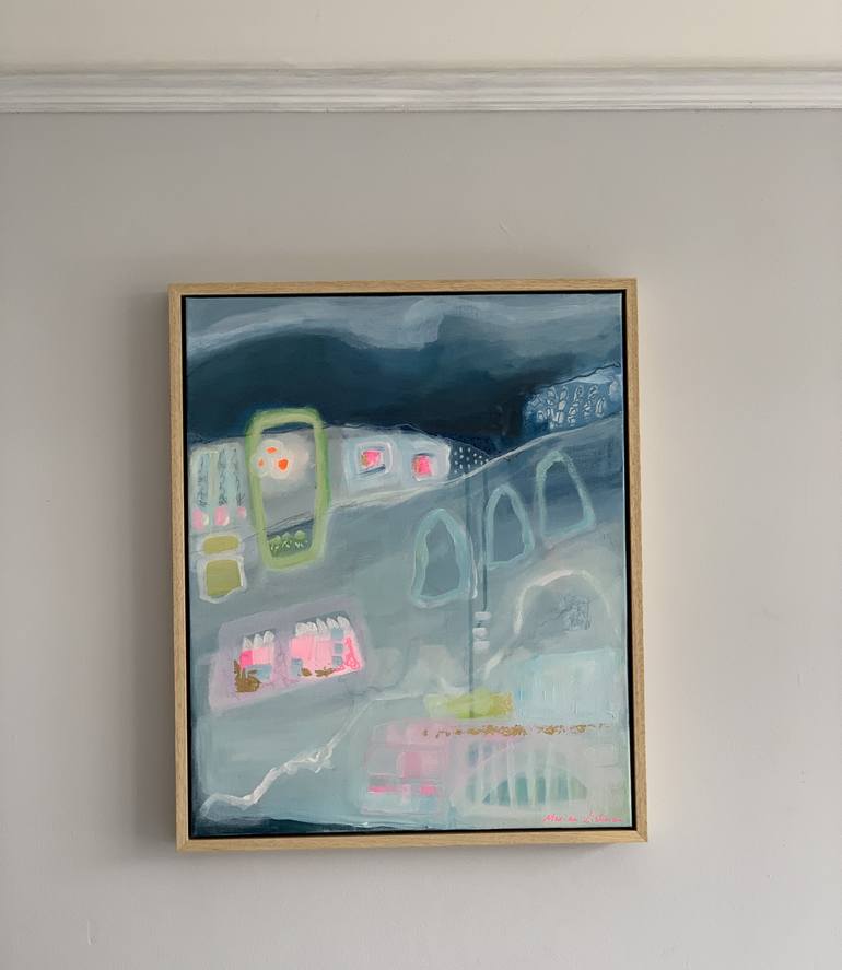 Original Abstract Expressionism Abstract Painting by Marian Lishman