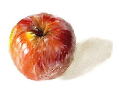 Watercolor apple thumb