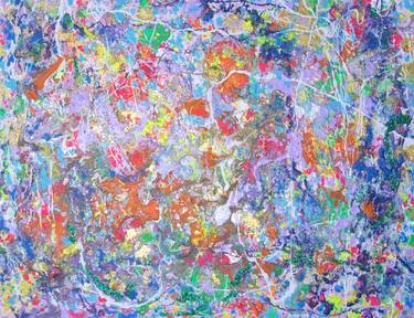 Original Abstract Expressionism Abstract Painting by Jan Parker