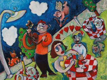 Print of Folk Love Paintings by Ted Meyer