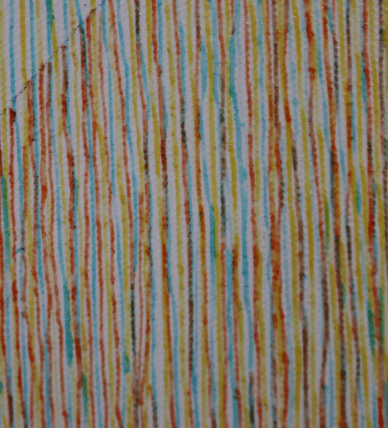 Original Geometric Abstract Painting by Sandrine Pelissier
