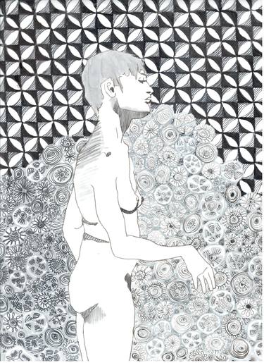 Original Nude Drawings by Sandrine Pelissier