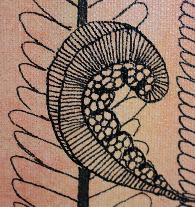 Original Art Deco Landscape Painting by Sandrine Pelissier