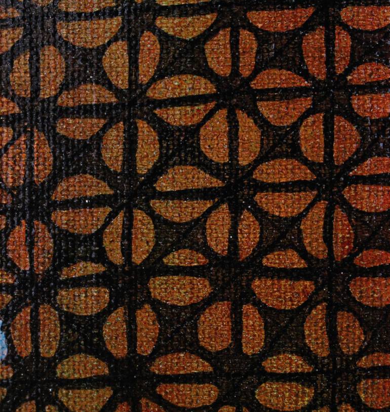 Original Art Deco Landscape Painting by Sandrine Pelissier