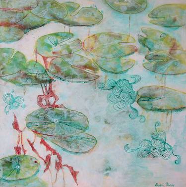 Print of Impressionism Water Paintings by Sandrine Pelissier