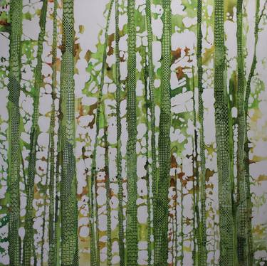 Print of Art Deco Tree Paintings by Sandrine Pelissier