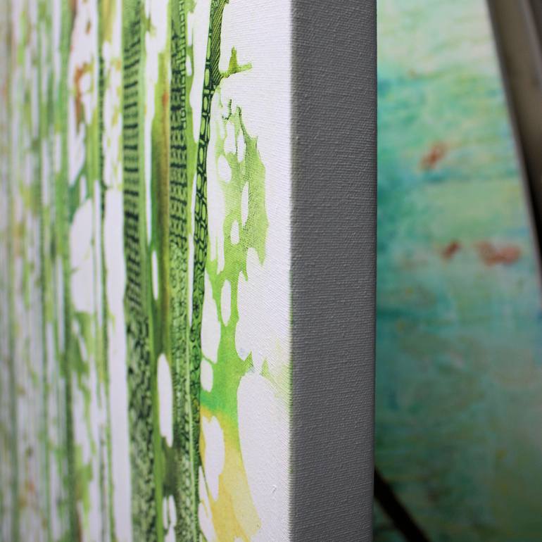 Original Art Deco Landscape Painting by Sandrine Pelissier