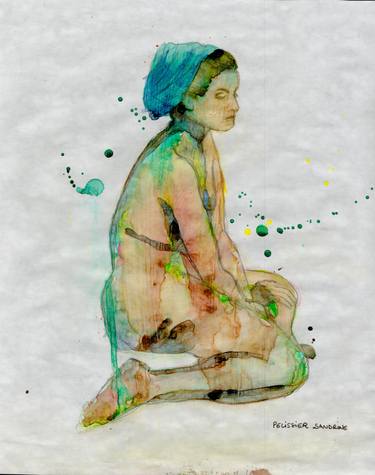 Print of Figurative Nude Paintings by Sandrine Pelissier
