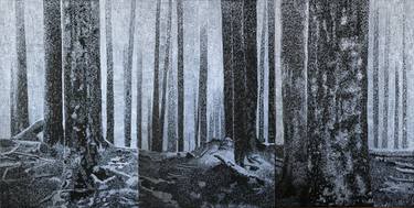 Original Figurative Tree Paintings by Sandrine Pelissier