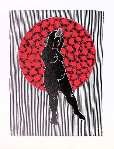 Print of Nude Printmaking by Sandrine Pelissier