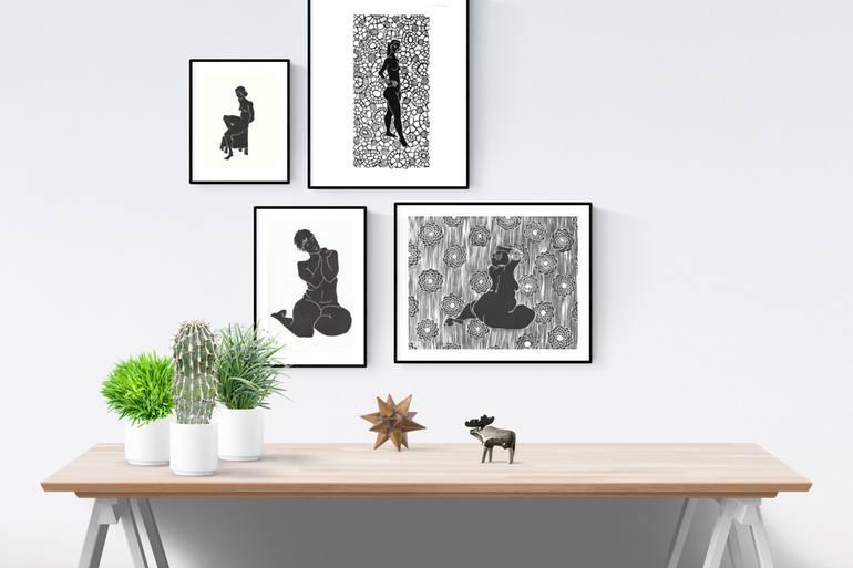 Original Nude Printmaking by Sandrine Pelissier