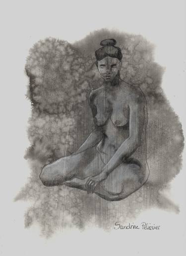 Print of Figurative Nude Drawings by Sandrine Pelissier